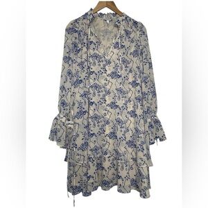 & Other Stories | Ruffle Collar Dress Cottagecore Floral Artsy Euro Summer